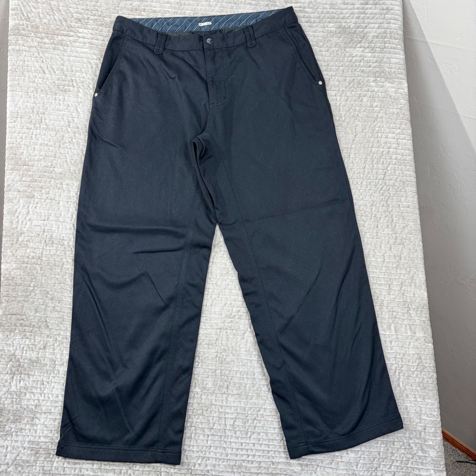 Lululemon Wet.Dry.Warm Mens Technical Outdoor Pants Black Straight Leg 35x30